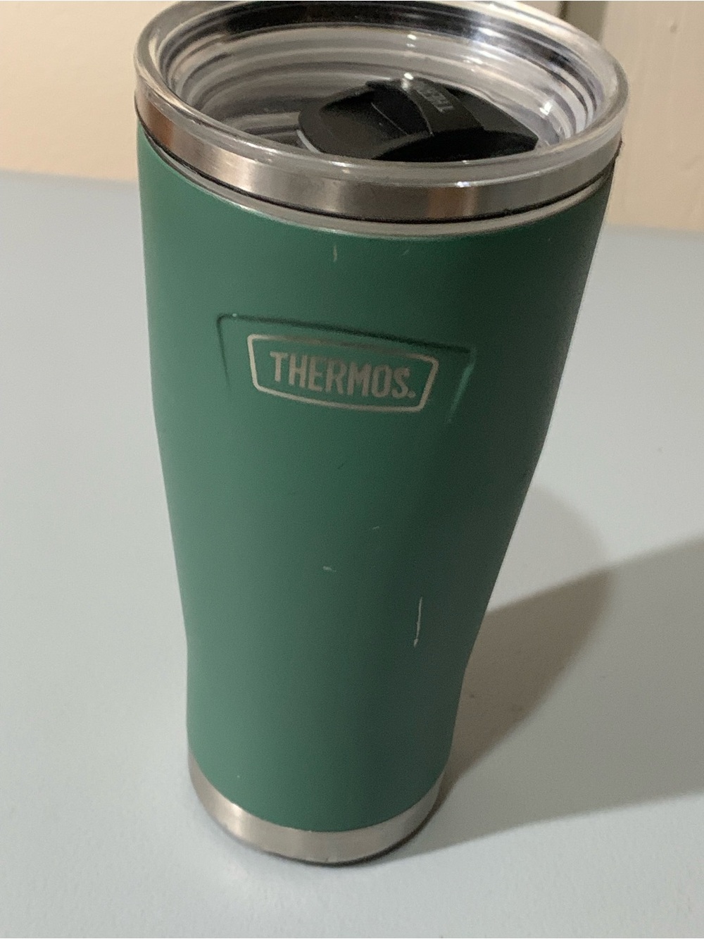 Thermos Green Stainless Steel Travel Mug with Logo